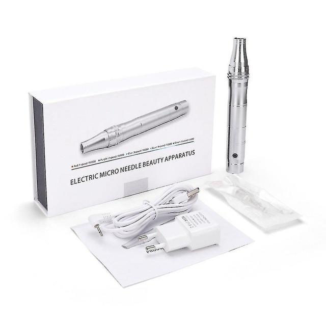 Electric Micro Needle Device, Beauty Freeze-dried Powder Introducer, Silver on Productcaster.