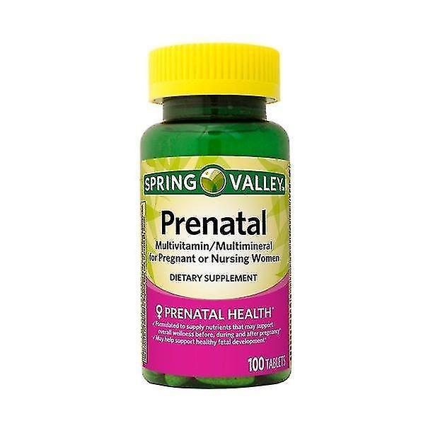 Spring valley prenatal multivitamin/multimineral & folic acid tablets, 100 count on Productcaster.