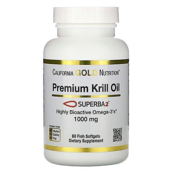 California Gold Nutrition, SUPERBA2 Premium Krill Oil, 1000 mg, 60 Cápsulas gelatinosas on Productcaster.