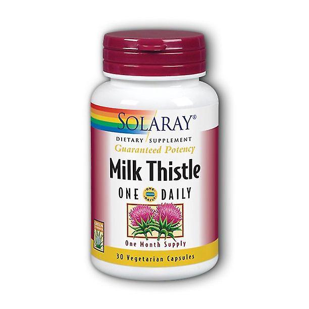 Solaray milk thistle seed extract one daily 350mg | antioxidant intended to help support a normal, healthy liver 30 vegcaps on Productcaster.