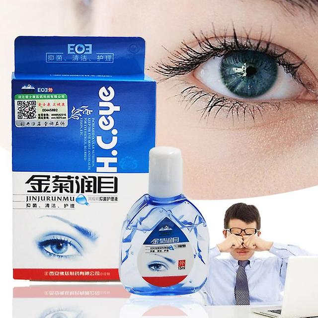 Qian 2pcs Eye Drops Medical Clean Eyes Chrysanthemum Essence Cool Detox Relieves Discomfort Removal Fatigue Relax Massage Eye Care on Productcaster.