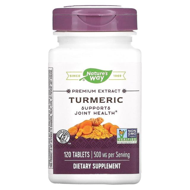 Nature's Way, Premium Extract, Turmeric, 500 mg, 120 Tablets on Productcaster.