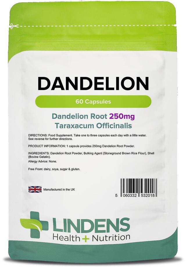 Lindens Dandelion 250mg - 60 Capsules on Productcaster.