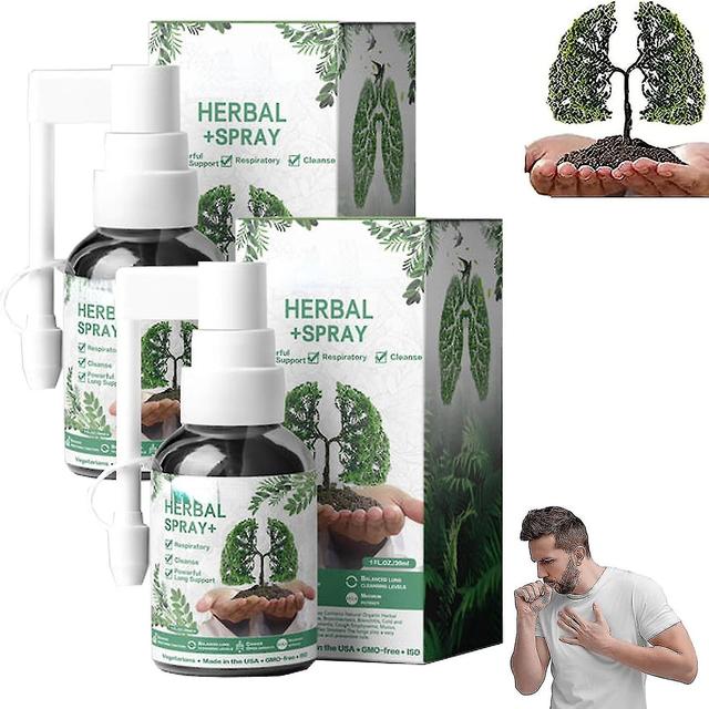 Hotime Herbal Lung Cleanse Mist-potężne wsparcie płuc, 30 ml sprayu ziołowego, naturalna ziołowa esencja płucna 2 Pcs on Productcaster.