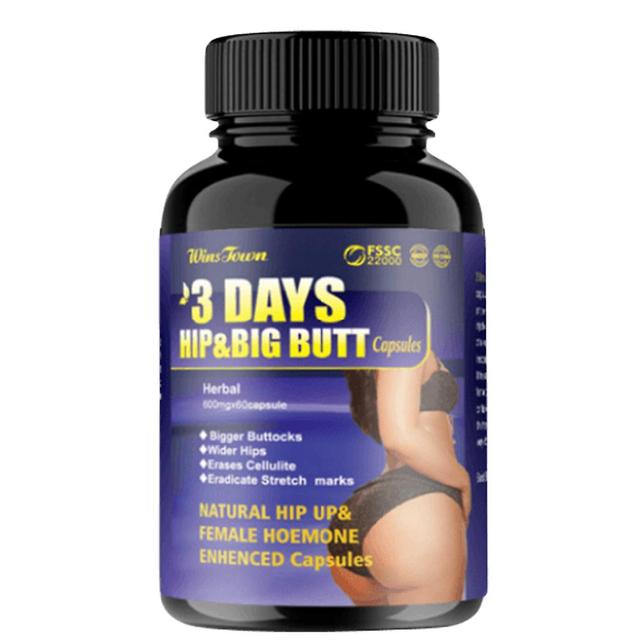 1 fles butt enhancement capsules | 3-daagse Butt And Big Butt Enhancement Capsules voor billen groei lifting en versteviging supplement 1pc on Productcaster.