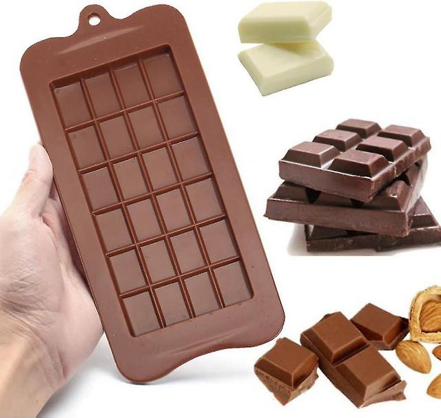 Chocolate Pack Of 4 Food Safe Non Stick Energy Bars And Protein Molds on Productcaster.