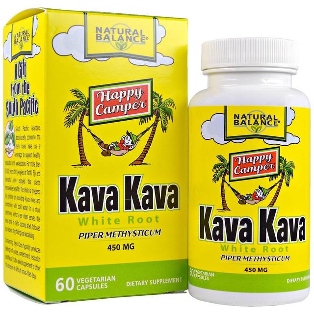 Natural Balance, Kava Kava White Root, 450 mg, 60 wegetariańskich kapsułek on Productcaster.