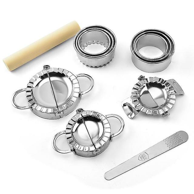 Lot de 11 Ravioli Maker et Boulette Maker, Coupe-Peau de Boulette Moules a Acier Inoxydable Ustensiles Coupeurs de Ravioli avec Manche en Bois Acc on Productcaster.