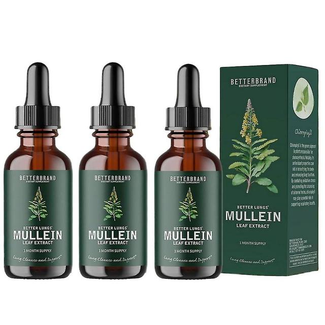 1-3X Mullein Leaf Drops Lung Purification Healthy Breathing ForRespiratory Function 1PC on Productcaster.