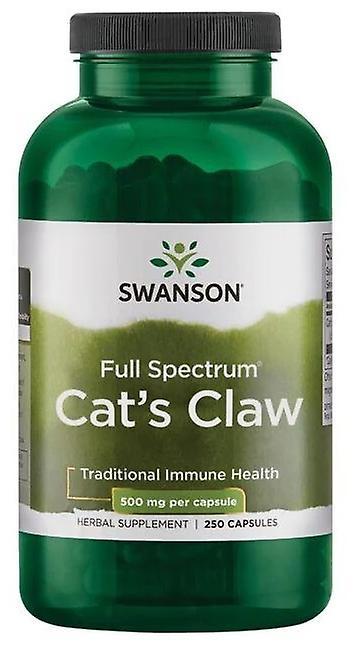 Swanson Cat's Claw 500 mg 250 Capsules 245 gr on Productcaster.