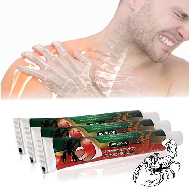 Coscelia 5pcs Rheumatism Arthritis Treatment Cream Scorpion Venom Extract Pain Relief Ointment For Joint Swelling Knee Sprain on Productcaster.