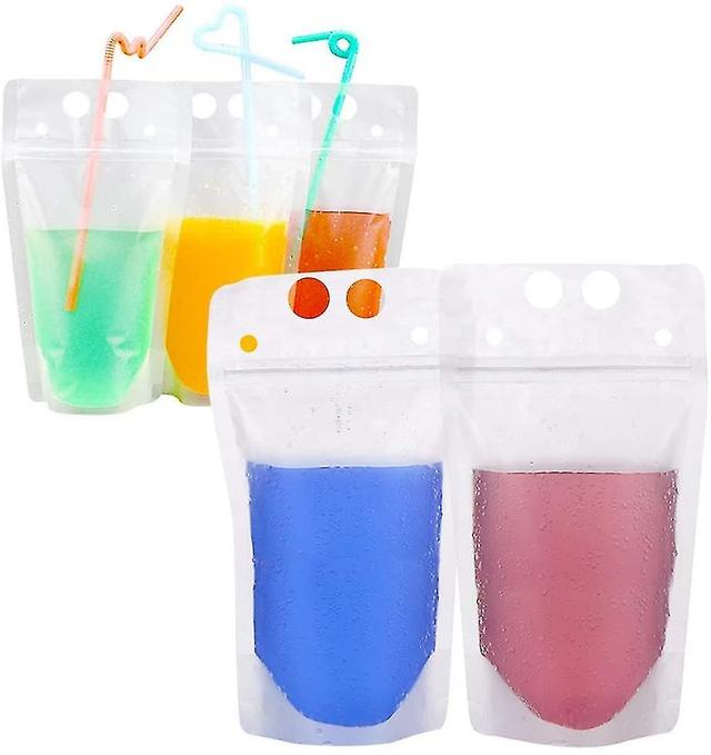 50 Smoothie Sachets, Saftbeutel, Klare Getränkebeutel, wiederverwendbar on Productcaster.