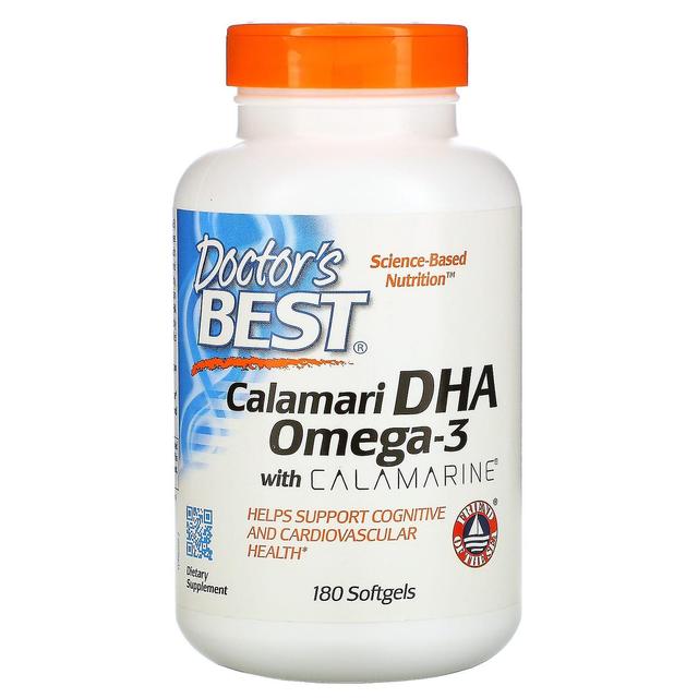 Doctor's Best, Calamari DHA Omega-3 com Calamarina, 180 Cápsulas gelatinosas on Productcaster.