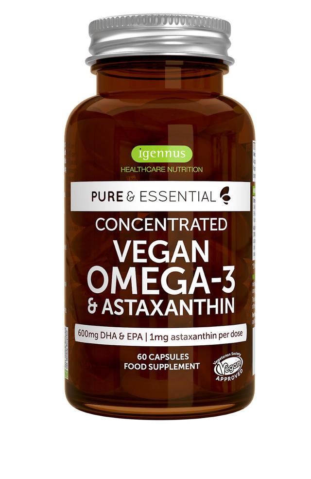 Igennus puhdas & välttämätön vegaaninen omega-3 &; astaksantiini 60's on Productcaster.