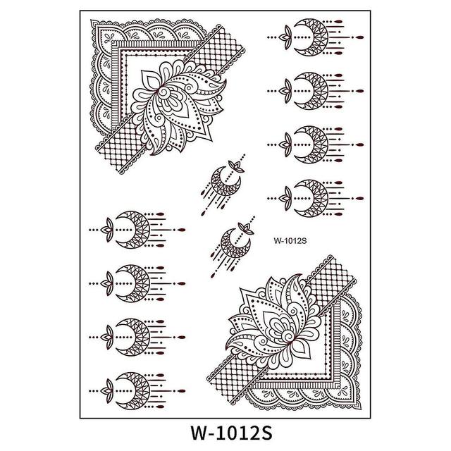 Szmtcv Temporärer Tattoo-Aufkleber Wasserdichter DIY-Körper-Tattoo-Patch Langlebiger personalisierter Aufkleber 1012S on Productcaster.