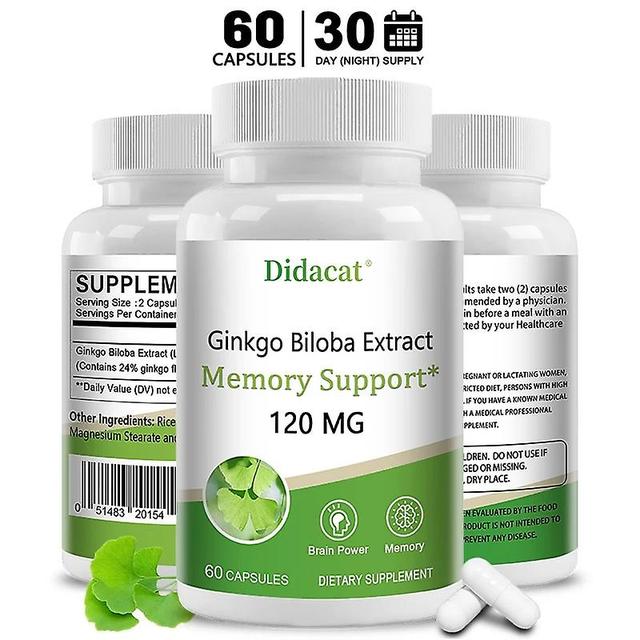 Sofirn Ginkgo Biloba Capsules 120 Mg Memory Support Supplement Supports Brain Function and Mental Alertness 60 count-3 bottle on Productcaster.