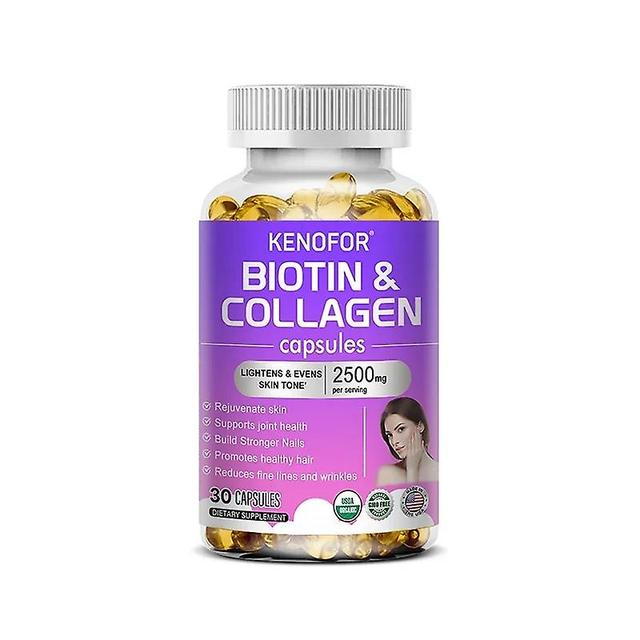 Sofirn Biotin + Collagen Supplement - Supports Healthy Skin, Joints, Hair, Nails - Antioxidants - Dietary Supplement 30 count-1 bottle on Productcaster.