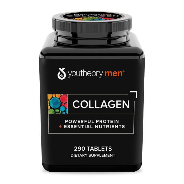 Youtheory Kollagen für Männer - mit Biotin, Vitamin C und 18 Aminosäuren, glutenfreies hydrolysiertes Kollagenpräparat, 290 Kapseln on Productcaster.