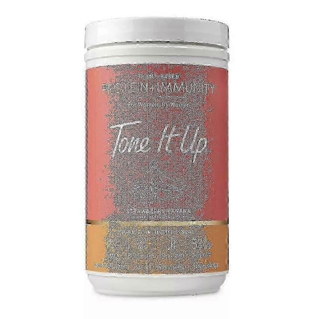 Tone it up plant-based protein + immunity powder, strawberry banana, 15.8 oz on Productcaster.