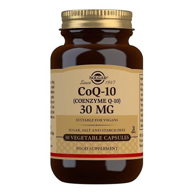 Solgar CoQ-10 30mg Vegicaps 30 (12537069) on Productcaster.