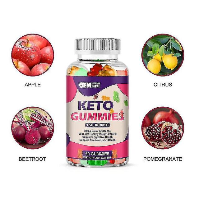 60ct Keto Diet Gummies Apple Cider Vinegar Ketogenic Bear Gummies 1PCS on Productcaster.