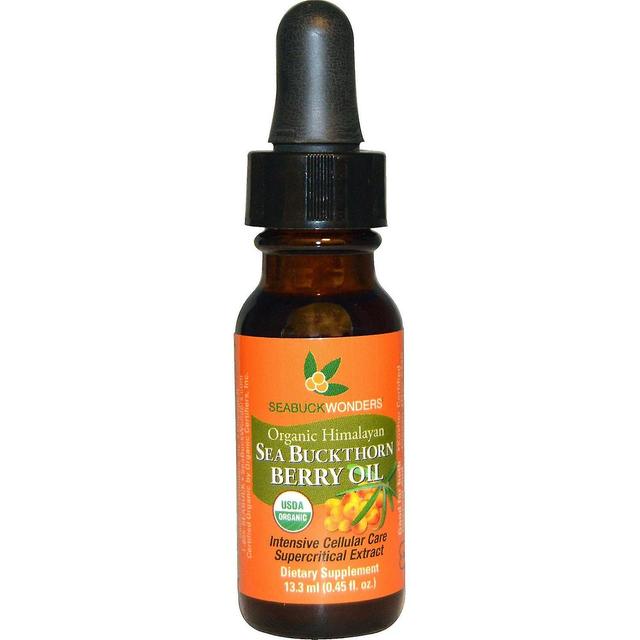 SeaBuckWonders, Olio di bacca di buckthorn del mare himalayano biologico, 0,45 fl oz (13,3 ml) on Productcaster.