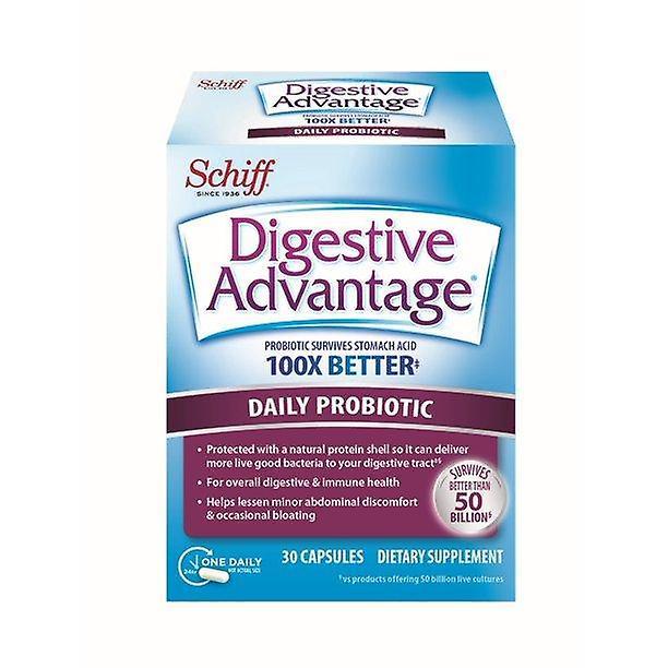 Digestive Advantage Vantagem digestiva probiótica diária, sobrevive superior a 50 bilhões - 30 cápsulas on Productcaster.