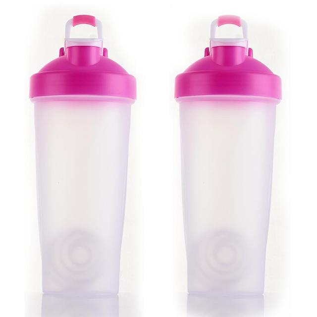 Wuhing Plastic Protein Shake Bottle For Meal Replacement Shakes&smoothies,beverages,mixing Salad Pink on Productcaster.