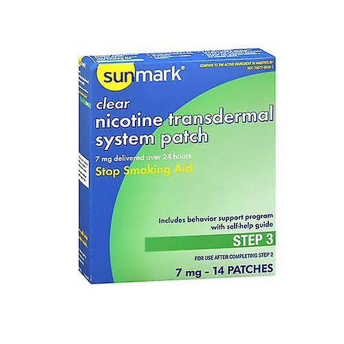 Sunmark Clear Nicotine Transdermal System Patches Stap 3,7 mg, Aantal van 14 (Pack van 1) on Productcaster.