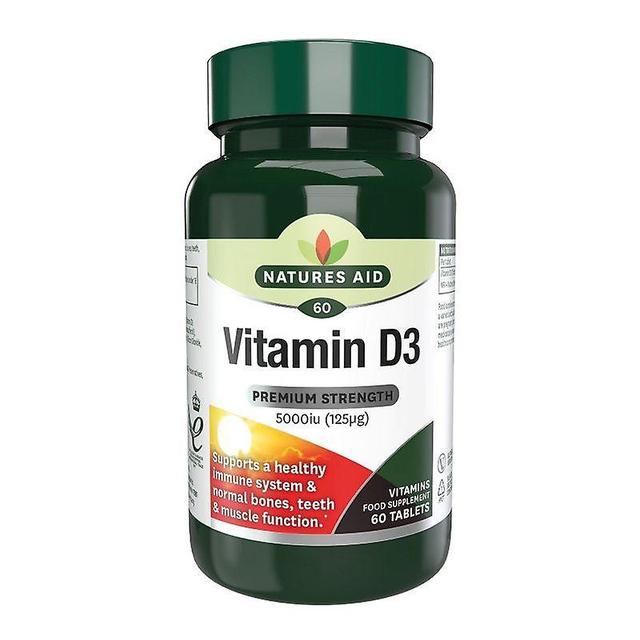 Natures Aid Nature's Aid Vitamin D3 5000iu (125ug) High Strength Tablets 60 (135920) on Productcaster.