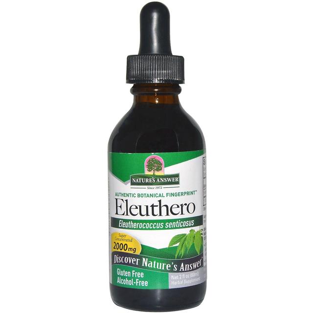 Nature's Answer, Eleuthero, Alcohol-Free, 2000 mg, 2 fl oz (60 ml) on Productcaster.