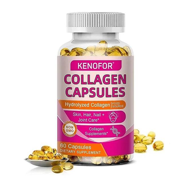 Vorallme Kenofor Hydrolyzed Collagen capsules, collagen supplement that supports the health of skin, hair and nails and is non-GMO 60 count-1bottle on Productcaster.