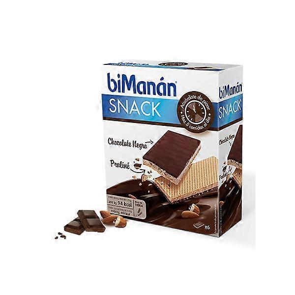 biManán Indulge in the decadent delight of dark chocolate and praline snack! on Productcaster.