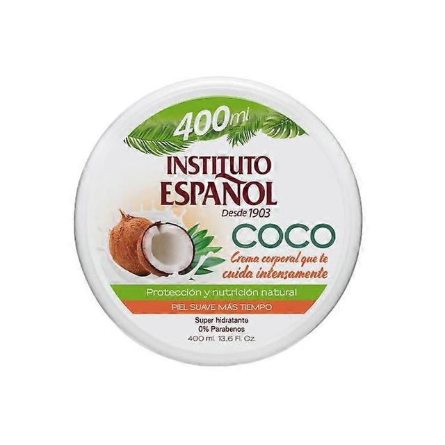 Instituto Español Pure organic coconut body cream for super hydration 400ml on Productcaster.