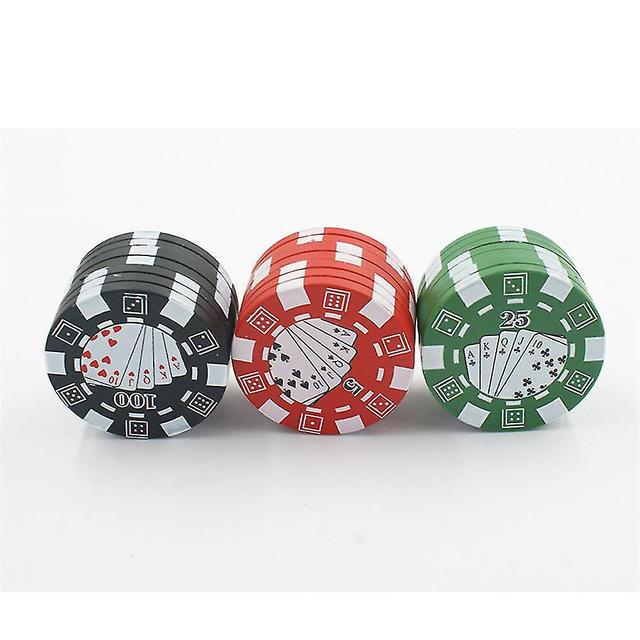 Sajygv Sajy Counter Tobacco Herb Spice Grinder 3 Piece Herbal Smoke Chromium Crusher Multicolor on Productcaster.