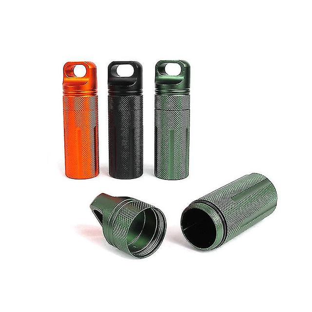 unbrand Survival Gear Edc Waterproof Container Capsule Dry Pill Outdoor Hiking Camp Survival Sealed Box Firs on Productcaster.