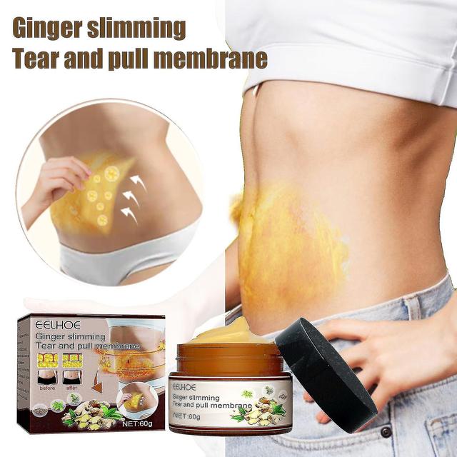 Grace 1pc Body Shaping Ginger Film Heating-free Mud Ginger Moxibustion To Dispel Cold, Tighten Thighs, Waist Fat, Burn Body Fat on Productcaster.