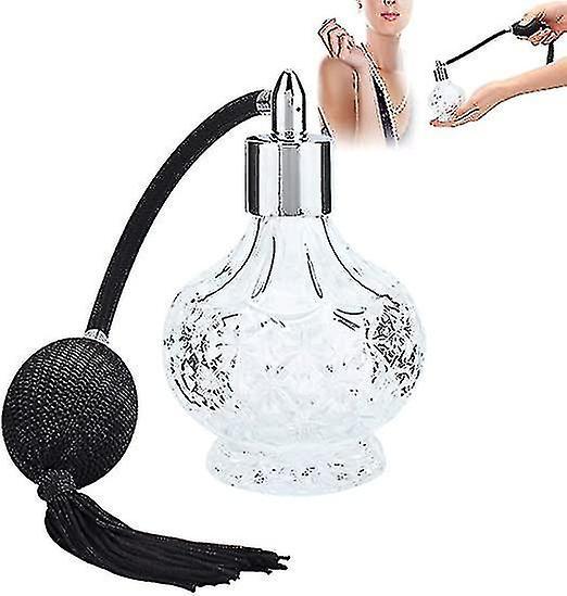 Parfum verstuiver, Vintage parfum glas spray verstuiver kristal stijl herbruikbaar leeg glas met kwastje (100ml) on Productcaster.