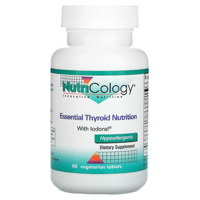 Nutricology, Essential Thyroid Nutrition with Iodoral, 60 Vegetarian Tablets on Productcaster.