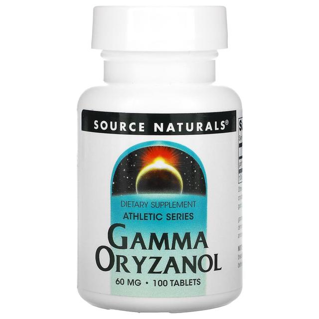 Source Naturals Kilde Naturals, Athletic Series, Gamma Oryzanol, 60 mg, 100 tabletter on Productcaster.