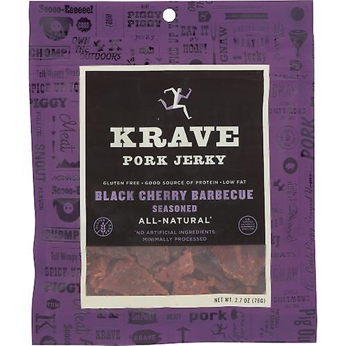 Krave Pure Foods Jerky Pork Blk Chry Bbq, Case of 8 X 2.7 Oz (Pack of 1) on Productcaster.