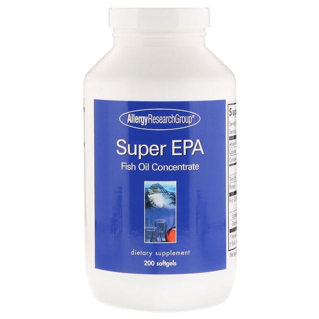 Allergy Research Group, Super EPA, Fish Oil Concentrate, 200 Softgels on Productcaster.