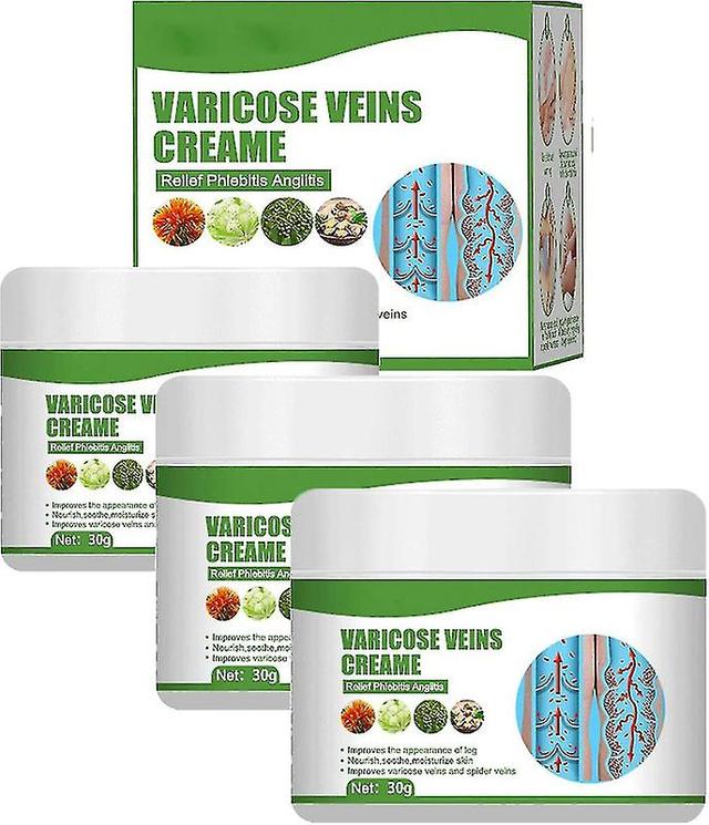 3pcs Varicose Vein Cream,eliminate Varicose Veins And Spider Veins [XH] on Productcaster.