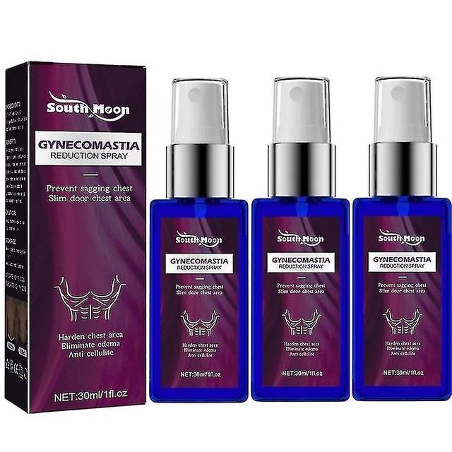 3x Gynecomastia Reduction Spray,gynecomastia Reduction Cellulite Spray, Chest Area Belly Fat Remover For Men RUIGE on Productcaster.