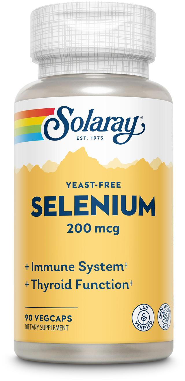 Solaray Yeast-Free Selenium 200 mcg 90 Capsules on Productcaster.