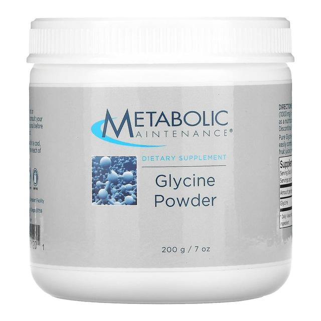 Metabolic Maintenance Manutenção Metabólica, Glicina em Pó, 7 oz (200 g) on Productcaster.