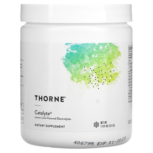 Thorne Research, Catalyte, Lemon Lime Flavored Electrolytes, 11.01 oz (312 g) on Productcaster.