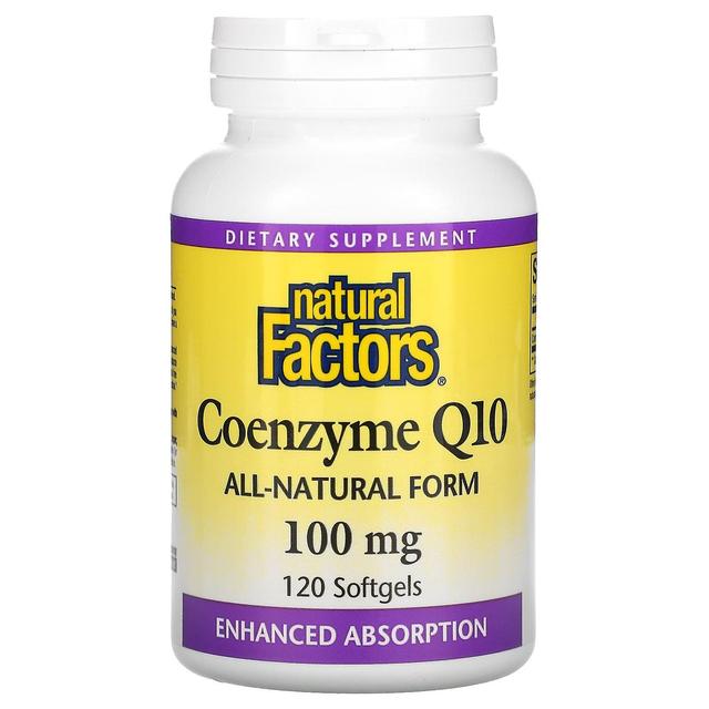 Natural Factors, Coenzyme Q10, 100 mg, 120 Softgels on Productcaster.