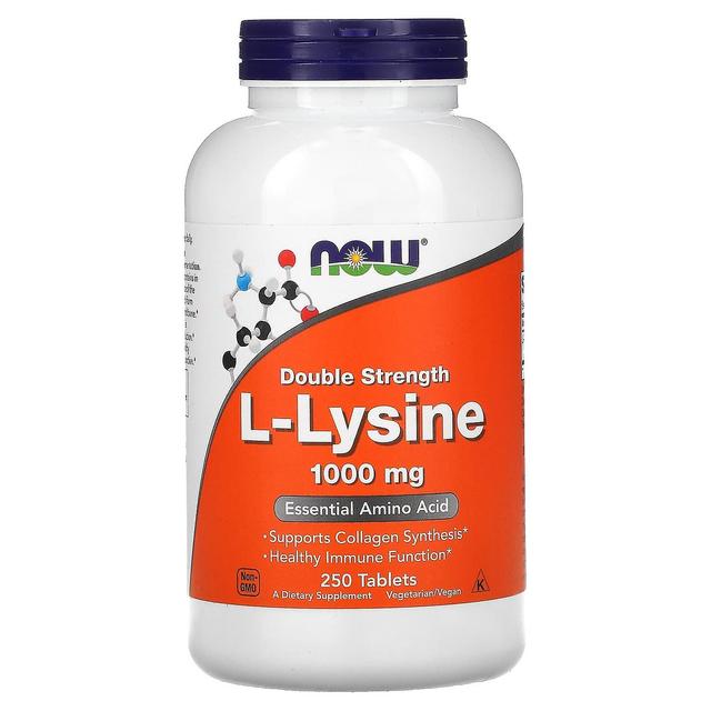 NOW Foods, L-Lysine, 1,000 mg, 250 Tablets on Productcaster.