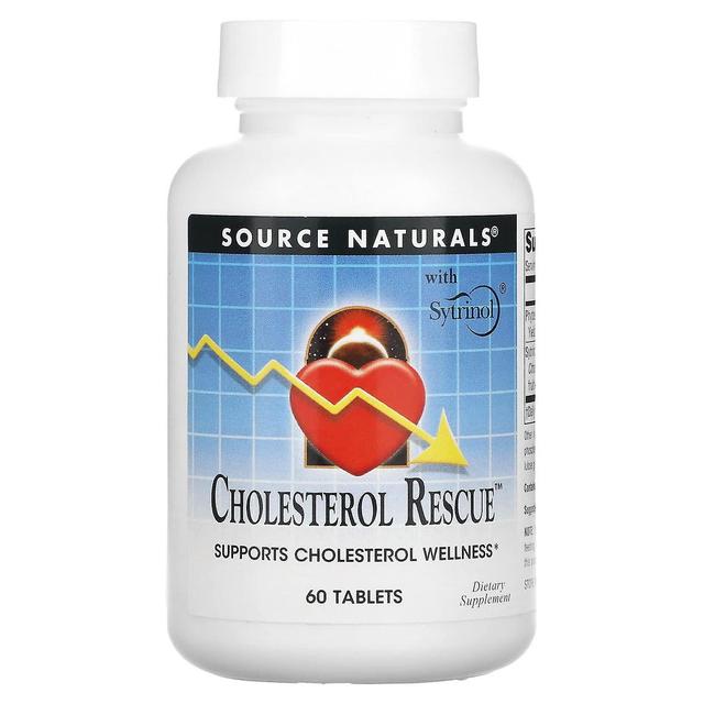 Source Naturals Källa Naturals, Kolesterol räddning, 60 tabletter on Productcaster.